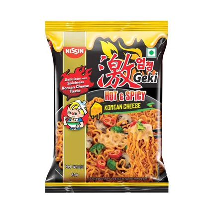 Top Ramen Noodles Hot And Spicy Korean Veg Flavour 